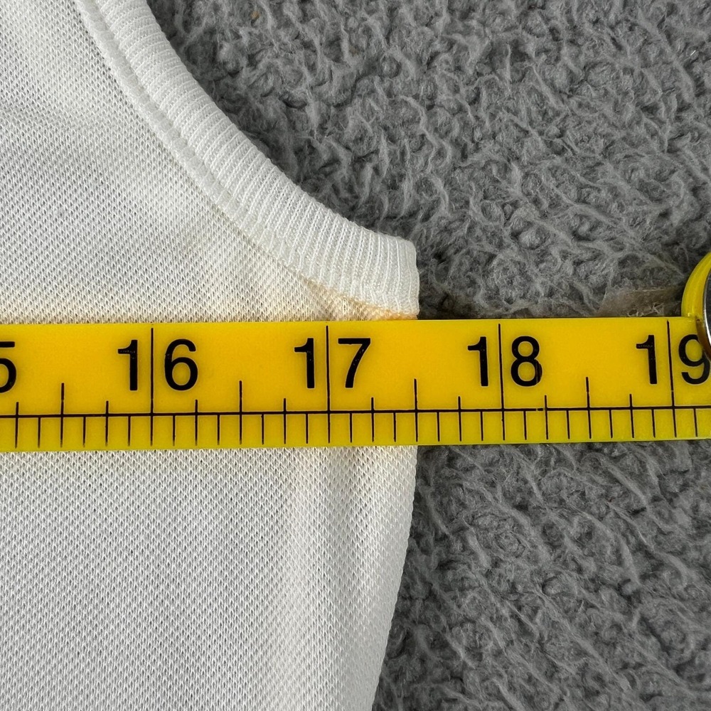 Lacoste Sleeveless Polo Shirt Women US Size L (EU/10) White Micro Pique Stretch - Picture 8 of 11